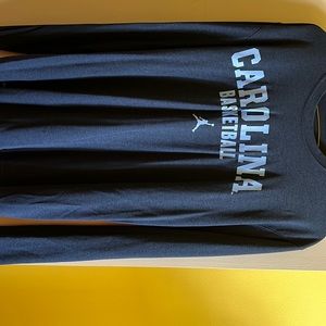 Nike Dri Fit North Carolina Basketball Long Sleeve T Shirt Size L